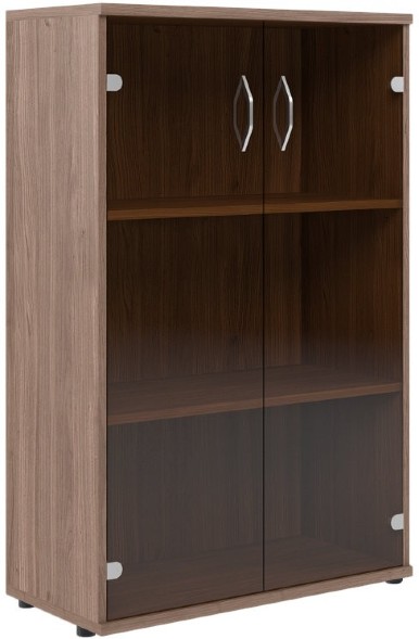 Шкаф со стеклянными дверьми СТ-2.4 Ясень Шимо 770*365*1200