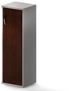 Шкаф колонка с глухой дверью СУ-2.3(R) Венге/Металлик 406*365*1200