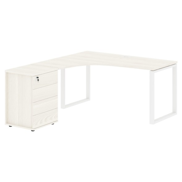 Стол эргономичный с тумбой EQCET 1518(L) 1560х1880х750 EDIS