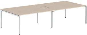 Стол 4-х местный XWST 3214 Бук Тиара/Алюминий 3200х1400х750