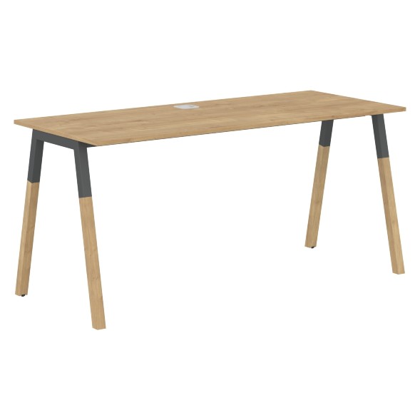 Стол FST 1567 Белый премиум/Белый-Бук 1580х670х733 FORTA