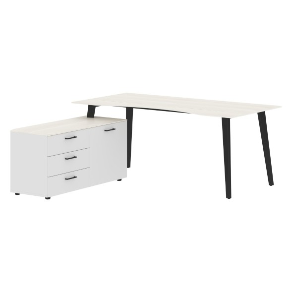 Стол руководителя с тумбой JCT 1818(L) 1800х1800х750 JAY