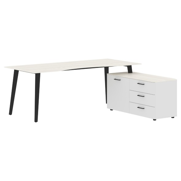 Стол руководителя с тумбой JCT 2018(R) 2000х1800х750 JAY