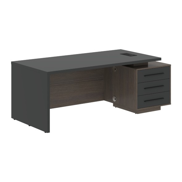 Стол руководителя с тумбой VCT 2090(R) 2000х900х750 VELION