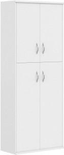 Шкаф с глухими малыми и средними дверьми СТ-1.8 Белый 770*365*1975