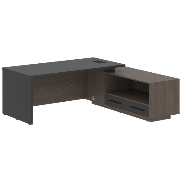 Стол руководителя с тумбой VCT 2119(R) 2100х1900х750 VELION